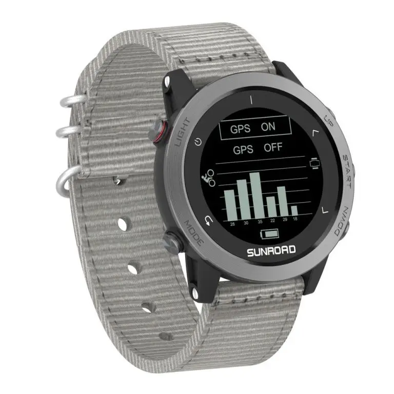 SUNROAD-reloj Digital deportivo FR935 para Android, dispositivo con GPS y brújula, 5ATM, Monitor de ritmo cardíaco y esnórquel, descarga de