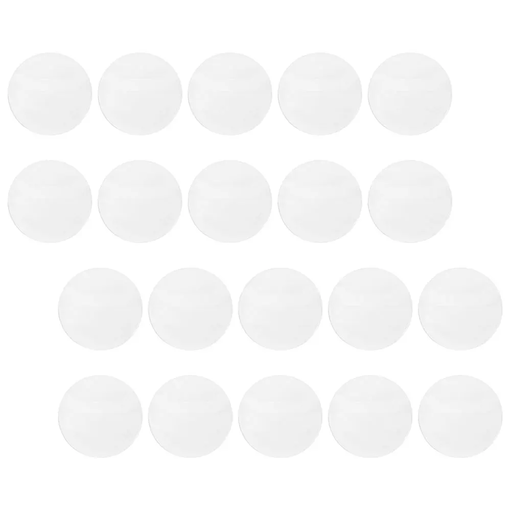 

20 Pcs Protective Case Coin Badge Covers Protector Button Holder Transparent Cases Round Pvc Clear Sleeve Accessories