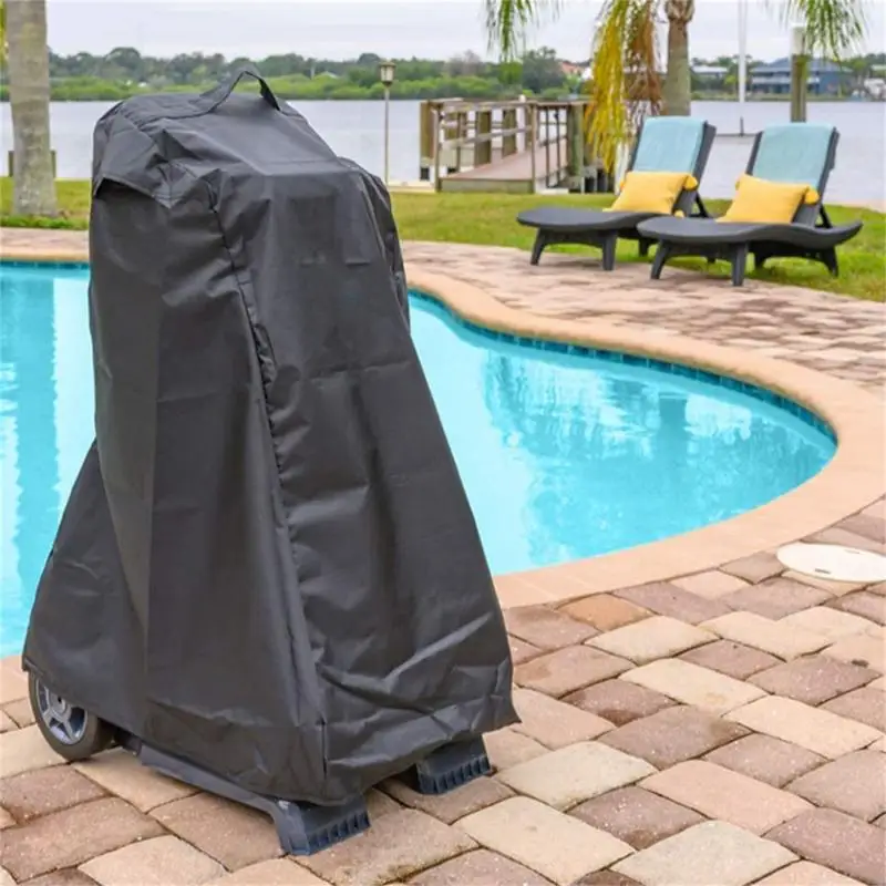 

Pool Cleaner Cover 210D/420D Oxford Cloth Anti-UV Waterproof Breathable Robotic Pool Cleaner Caddy Cover Pool Accessories