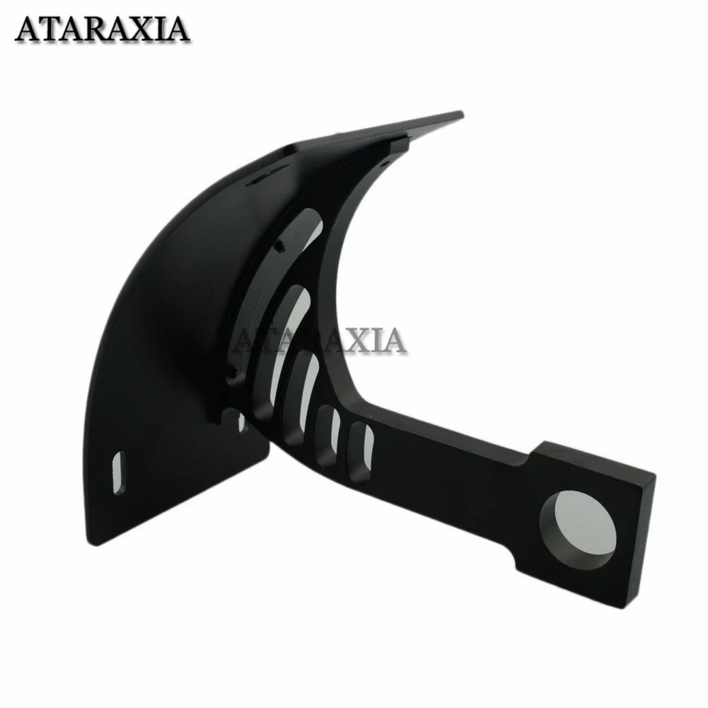 Black Aluminum Motorcycle Swingarm Side Mount Curve License Plate Bracket for 2006-2013 Suzuki Boulevard M109R 2011 2012 2013