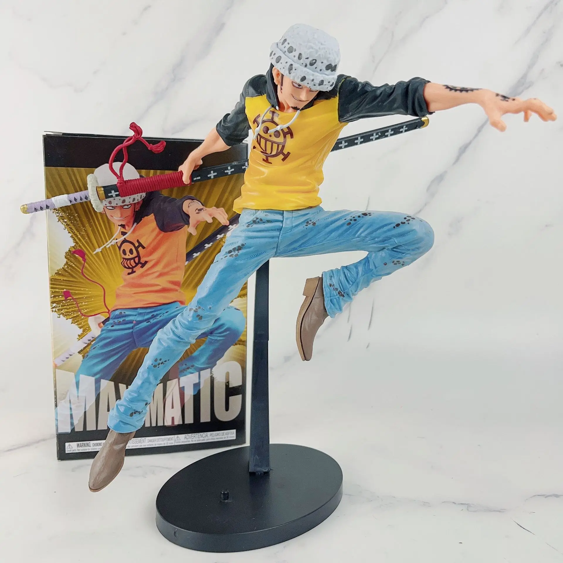 

One Piece Anime Figure Trafalgar D Water Law Pvc Collection Model Dolls Toy for Gifts Birthday Cake Baking Decor