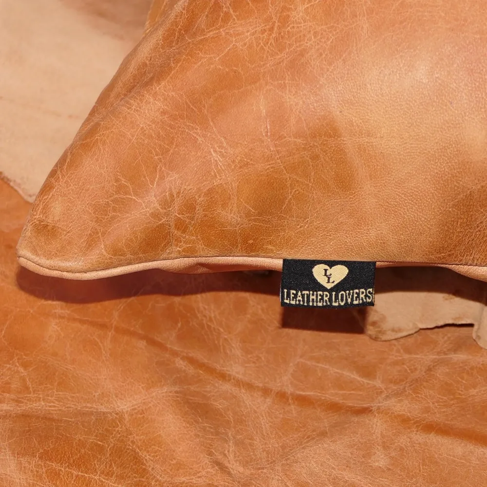 Funda de almohada de piel de cordero 100% - Funda de cojín para sofá - Fundas decorativas elegantes para sala de estar y dormitorio