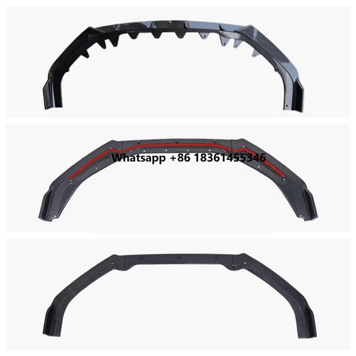 

For teana altima 7th 19-25 modified three-stage front shovel Car Front bumper lip Side skirt