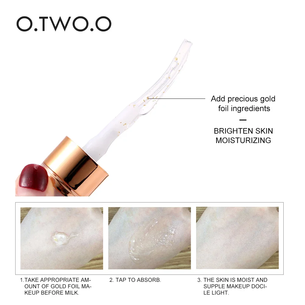 O.TWO.O or maquillage apprêt Pores invisibles Base Gel contrôle de l'huile hydratant éclaircir visage fond de teint crème avant le maquillage 20ml