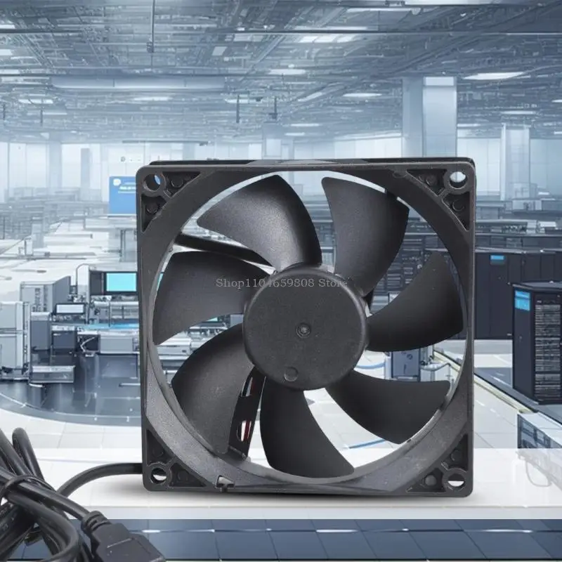 90x90x25mm USB Cooling Fan 5V High Quiet Operation for PC Electronics