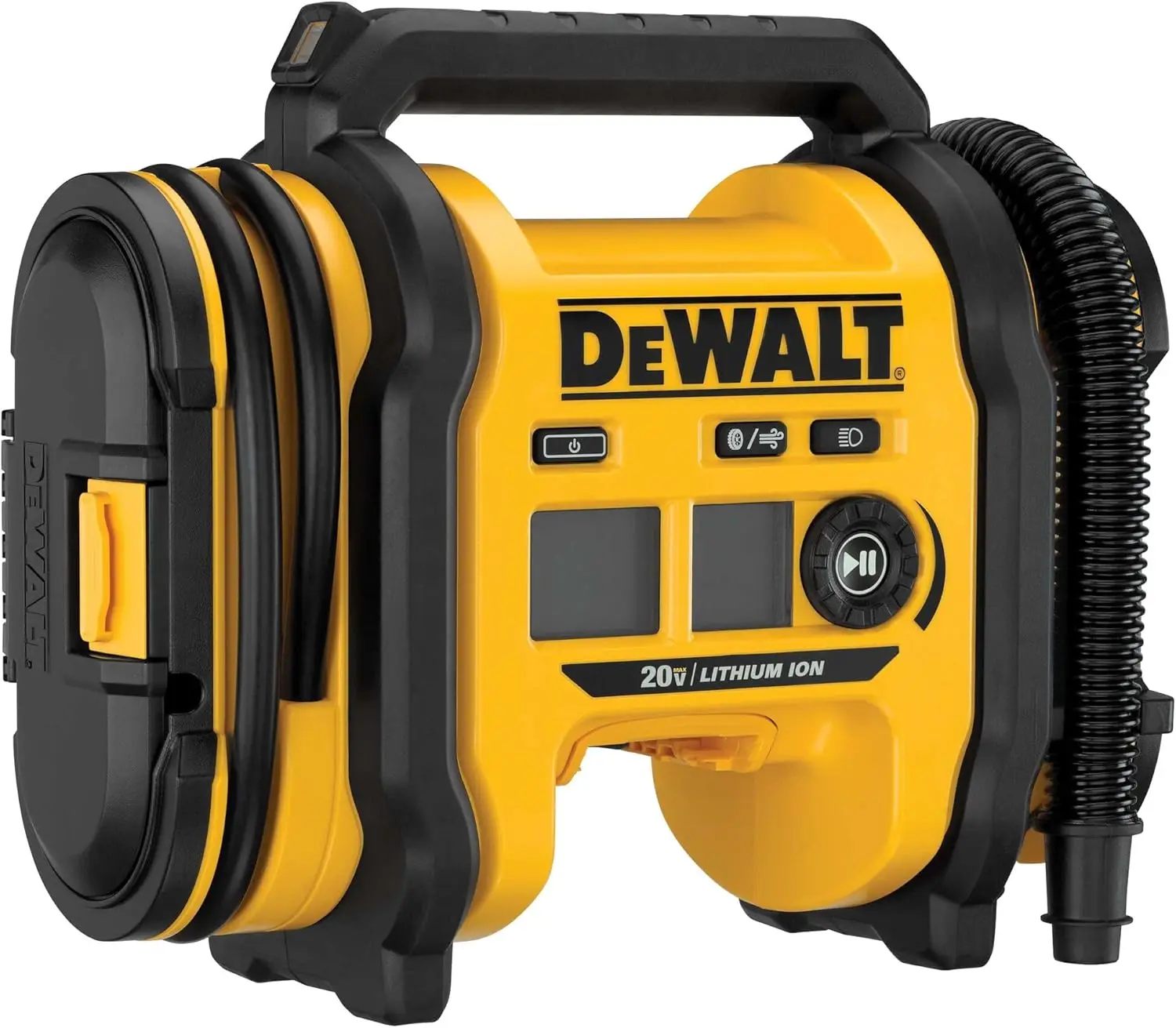 DEWALT DCC020IB Tire Inflator Portable Air Compressor 20V MAX,Pump with Automatic Shut Off,LED Light, includes battery charger.