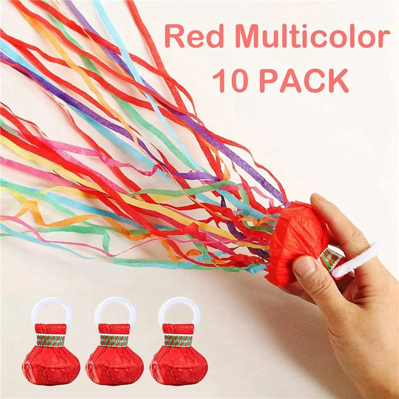 ABVT-30Pack اللافتات بوبر رمي اليد اللافتات لا فوضى النثار ماجيك ورقة المفرقع للاحتفال بعيد ميلاد اقتراح
