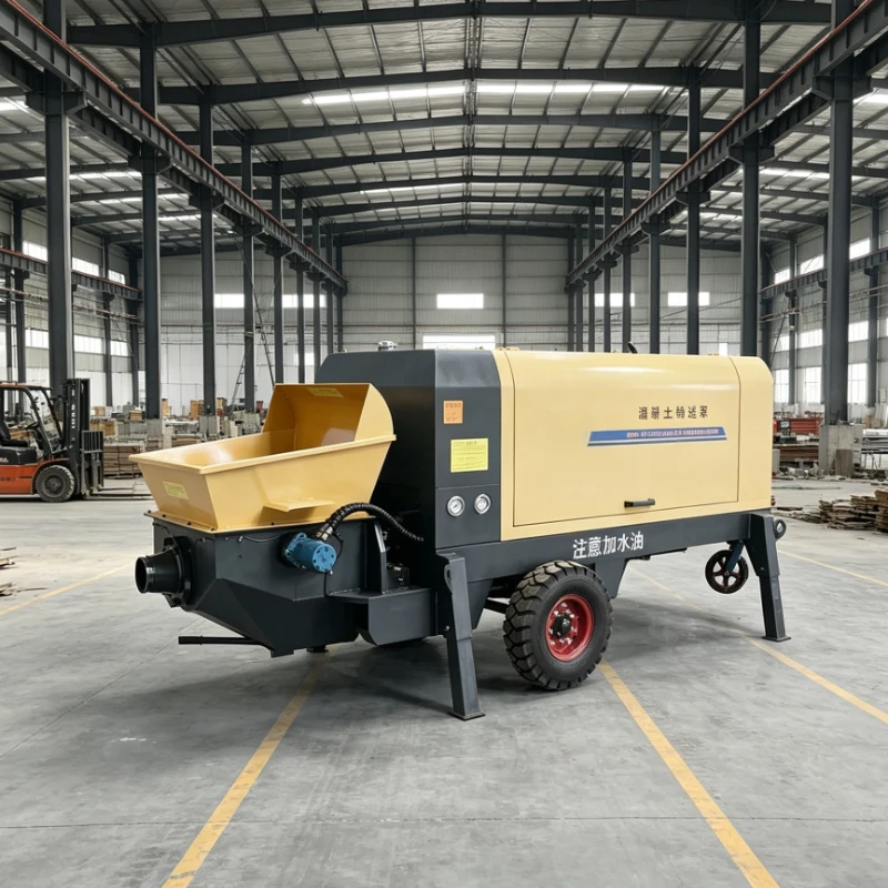 High Performance Diesel Concrete Pumping Equipment 35m3h with 500m Horizontal Transfer 150m Vertical