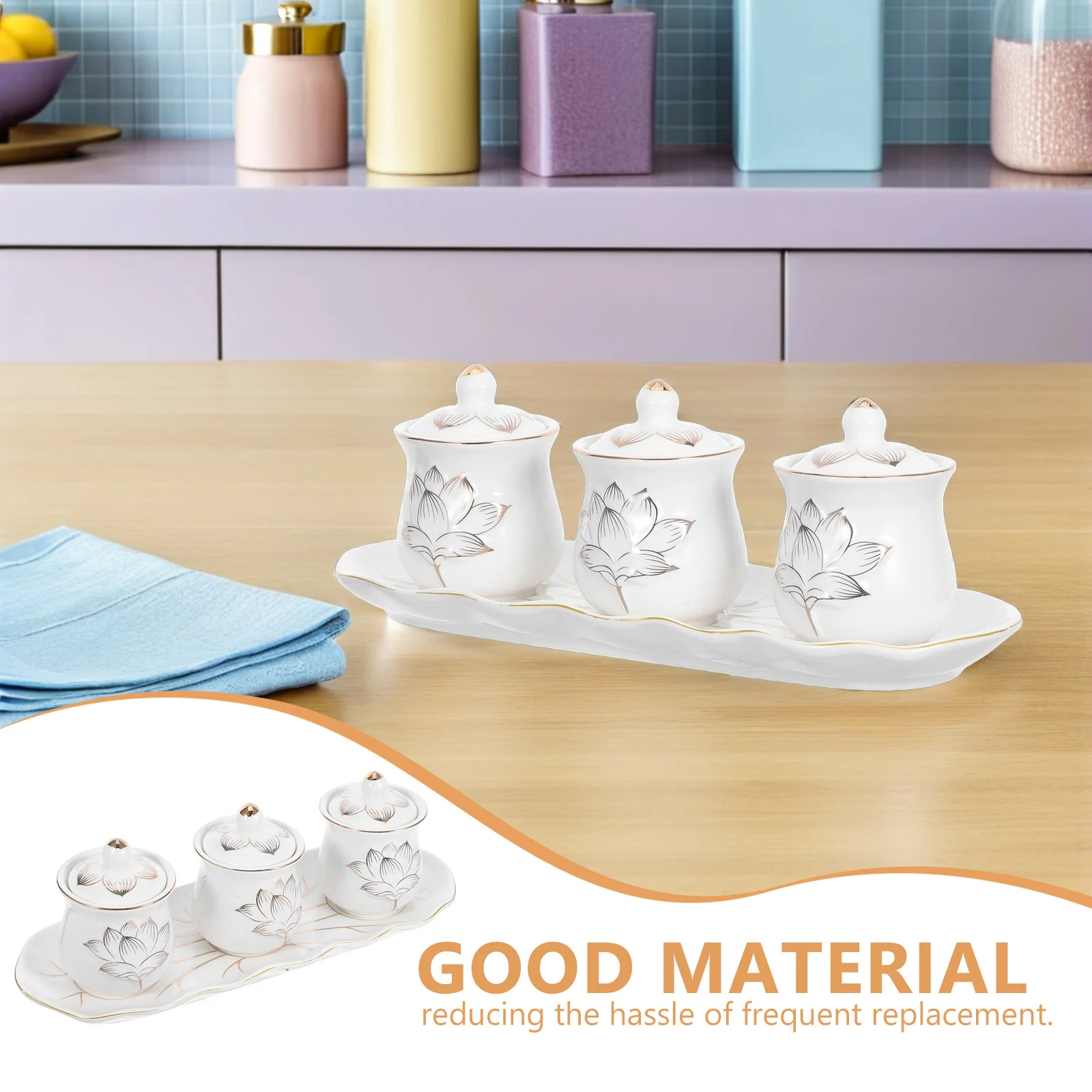 1 مجموعة السيراميك العبادة كوب زهرة اللوتس عرض السلطانية لبوذا البوذية كوب ماء ديكور المنزل معبد أكواب شاي بورسلين #6