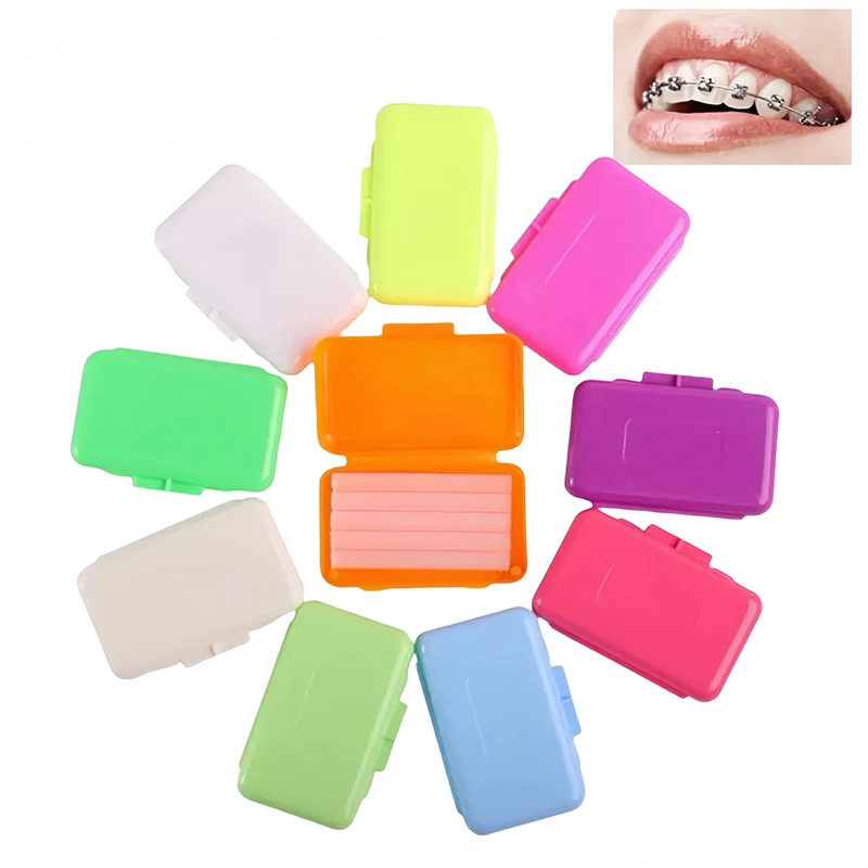 

10pcs Fruit Flavour Orthodontic Relief Wax For Braces Gum Irritation Teeth Whitening Protect Lips Dental Oral Care Ortho Wax