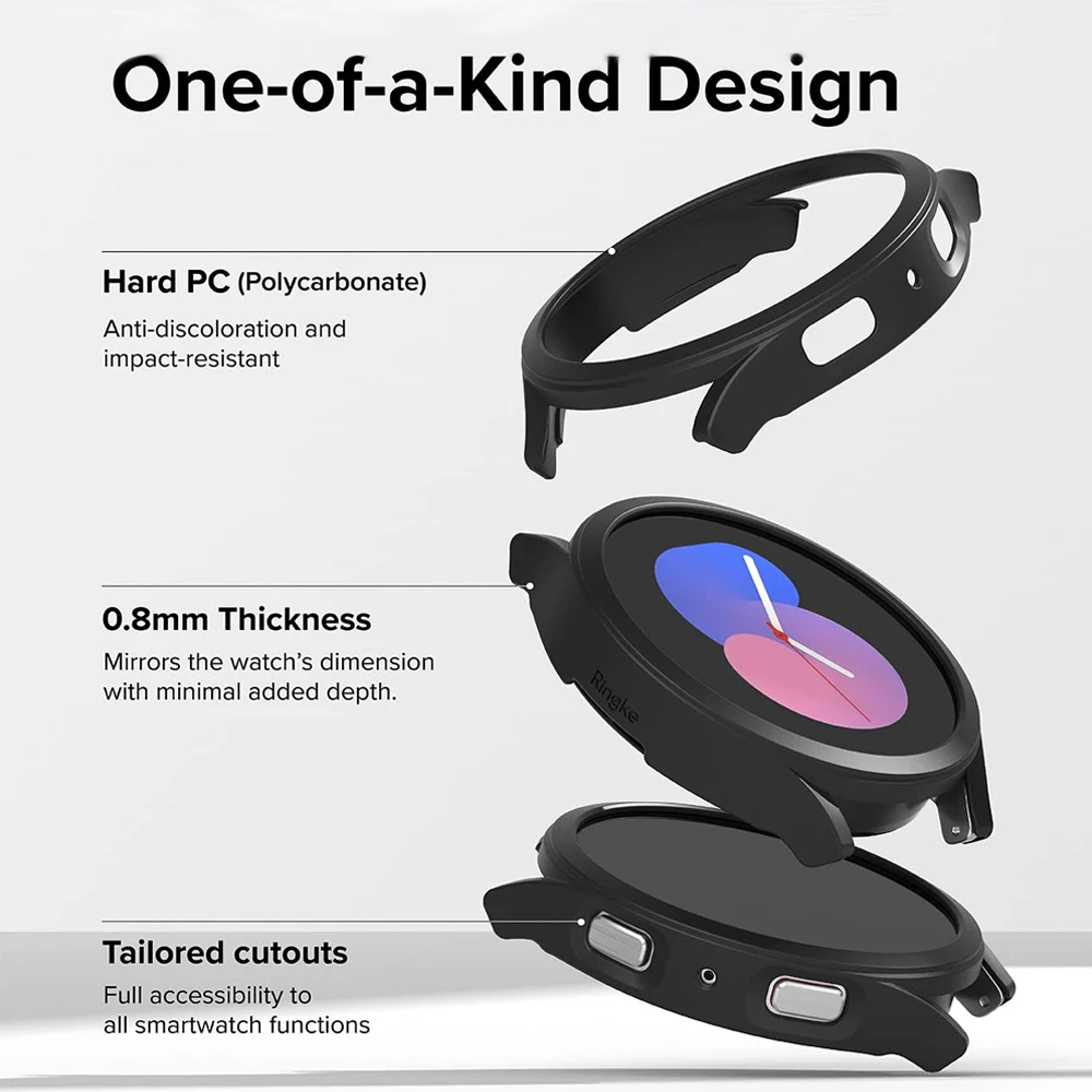 Custodia vuota per PC per Samsung Galaxy Watch 6 Classic 40mm 44mm 43mm 47mm accessori cornice protettiva per paraurti copertura protettiva per schermo