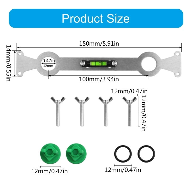 Shower Head Location Tool, Hot and Cold Water Pipe Leveler, Leveling Shower Faucet Repair, Hot and Cold Water