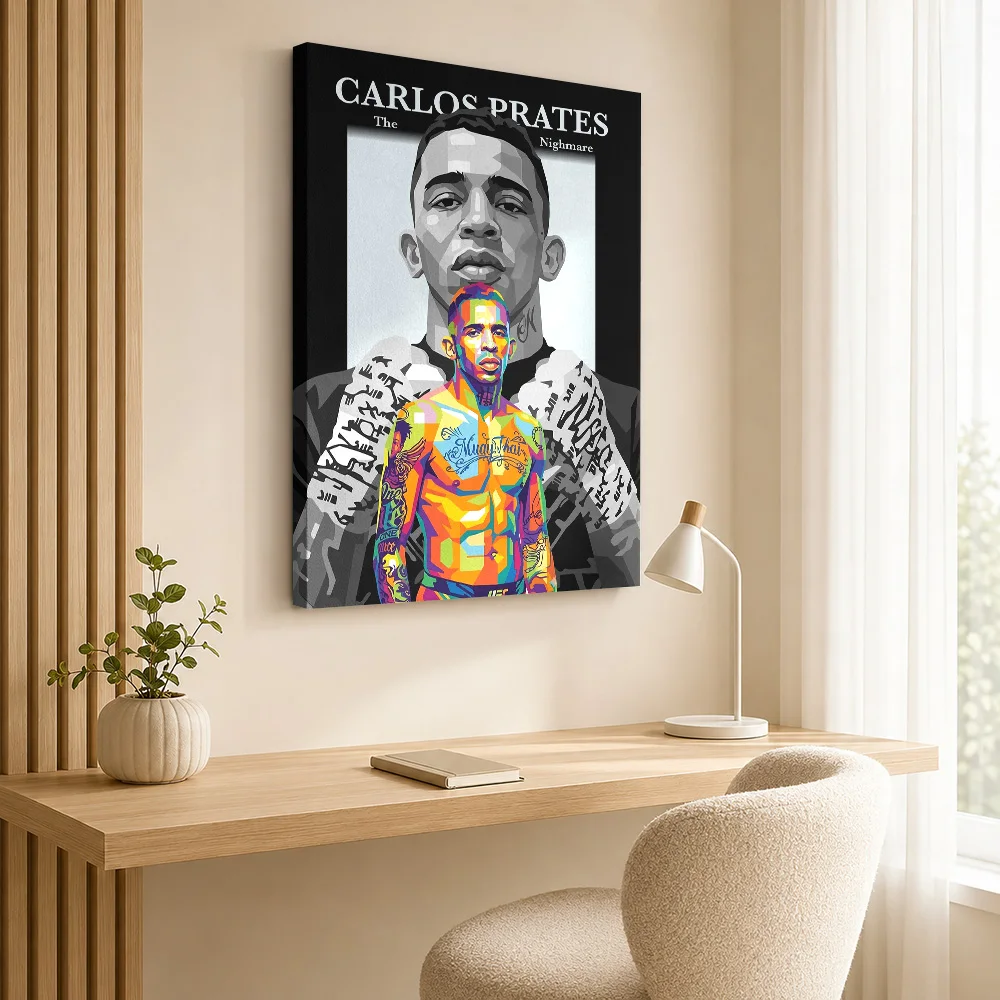 Carlos Prates 'The Nightmare' Canvas Painting Poster Customized Photo Sports Portrait Wall Art for Bedroom Decor Ready to Hang