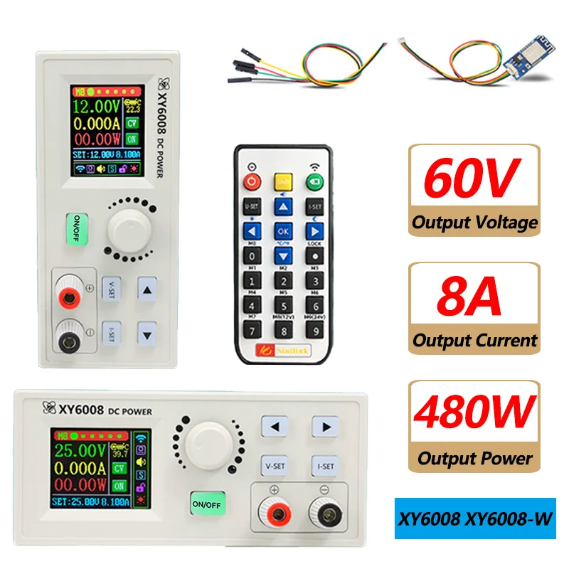 XY6008 XY6008-W zasilacz regulowany DC moduł obniżający regulowana moc prądu stałego stałe napięcie prądu stałego