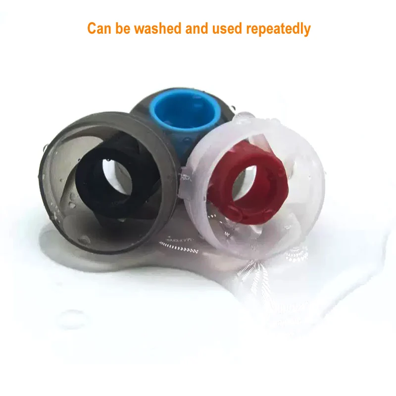 6คู่ซิลิโคน Spirals หูฟัง4.5มม.สีดำ (L M S) สำหรับหูฟัง Ear Pad Ergonomic ความยืดหยุ่นซิลิโคนหู