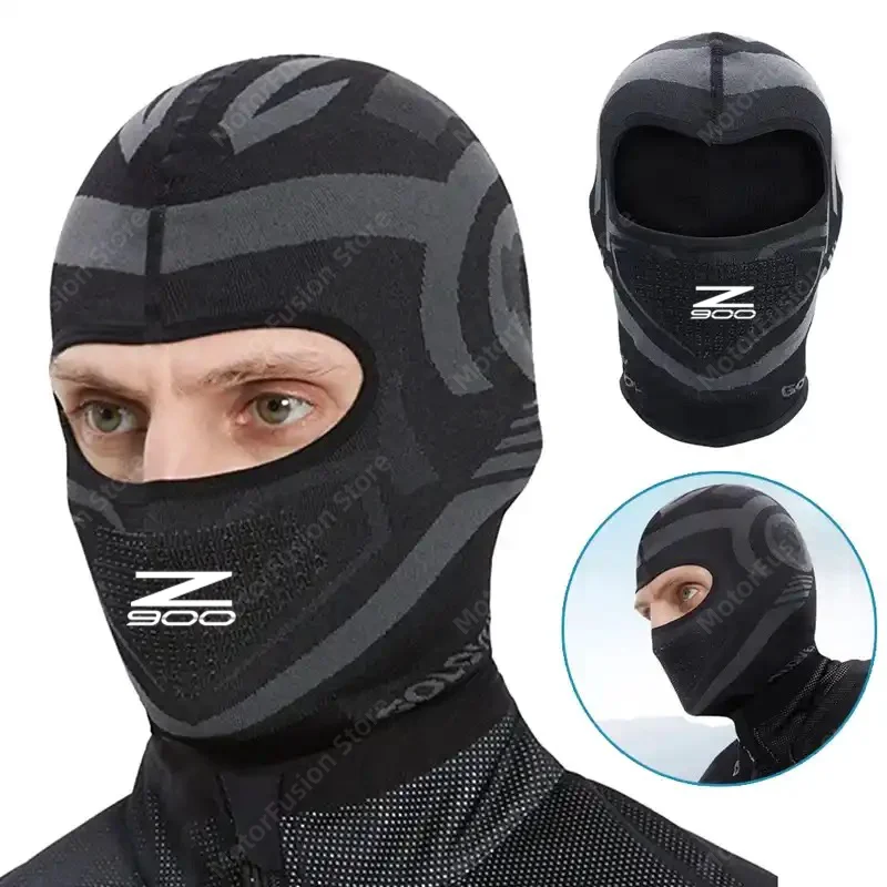 Balaclava Warm Mask Full Face For Kawasaki Z900 Z900 2017 2018 2019 Motorcycle Cycling Bike Scarf Hat Casco Moto Helmet Hood