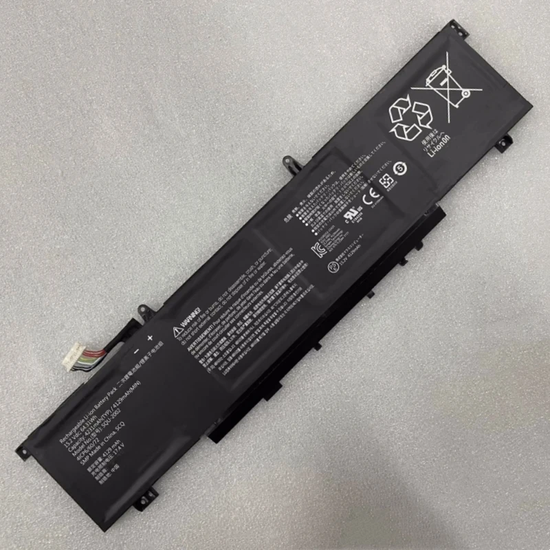 bateria do portatil para thunderobot zero bateria do computador squ2002 4icp6 60 72 152v 6431wh 4231mah 916qa139h novo 2023 01