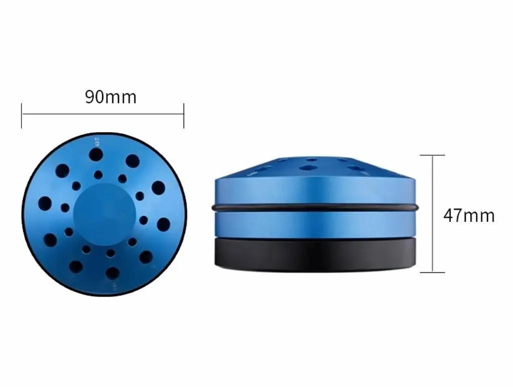 Metal Blue Stand Rotatable Base for Organizing 10PCS Watch Repair Screwdriver 0.6mm to 2.0mm W5630