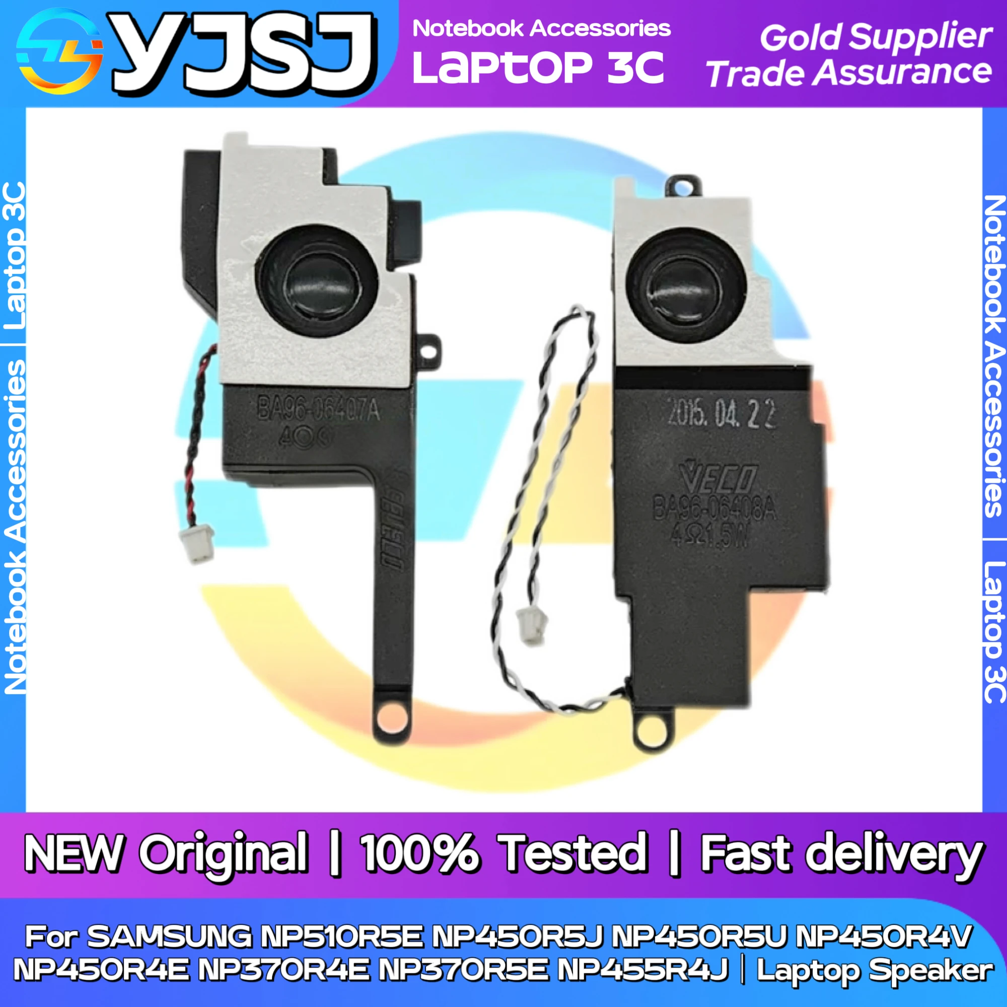 New Original Laptop Notebook Audio Speaker For SAMSUNG NP510R5E NP450R5J NP450R5U NP450R4V  NP450R4E NP370R4E NP370R5E NP455R4J