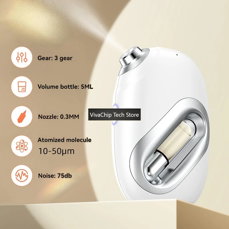 VivaCTHigh-pressure Nano Oxygen Injector Spray Hydration Instrument Portable Small Cold Spray Moisturizing Handheld Household