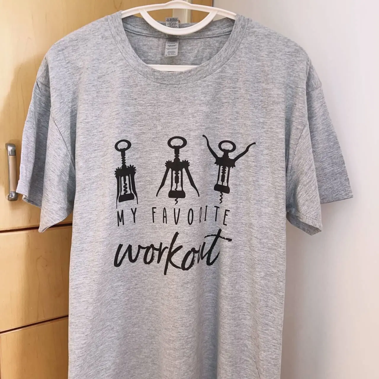 My Favorite Work Out  Summer New Cartoon  T-shirts Harajuku Short Sleeve Loose OCasual Tops Women O Neck All Match Casual Tees