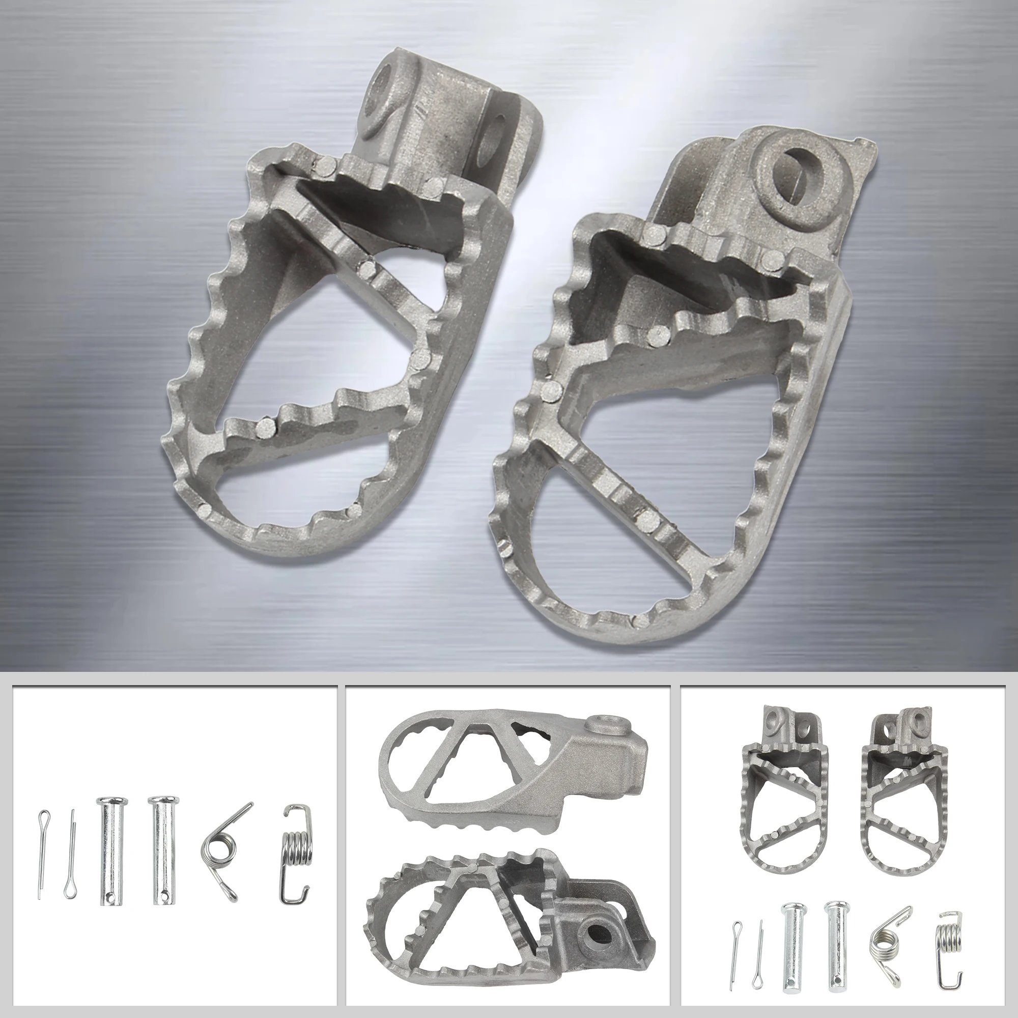 Powermotor Motorcycle Motocross Aluminum Foot Rest Pegs Footpegs For KTM SX SXF EXC EXCF XC XCF XCW 125-530 Dirt Pit Bike