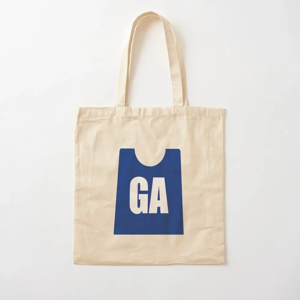 

Netball GA Blue Bib Tote Bag canvas shopping bag Candy bags tote bag woman Custom