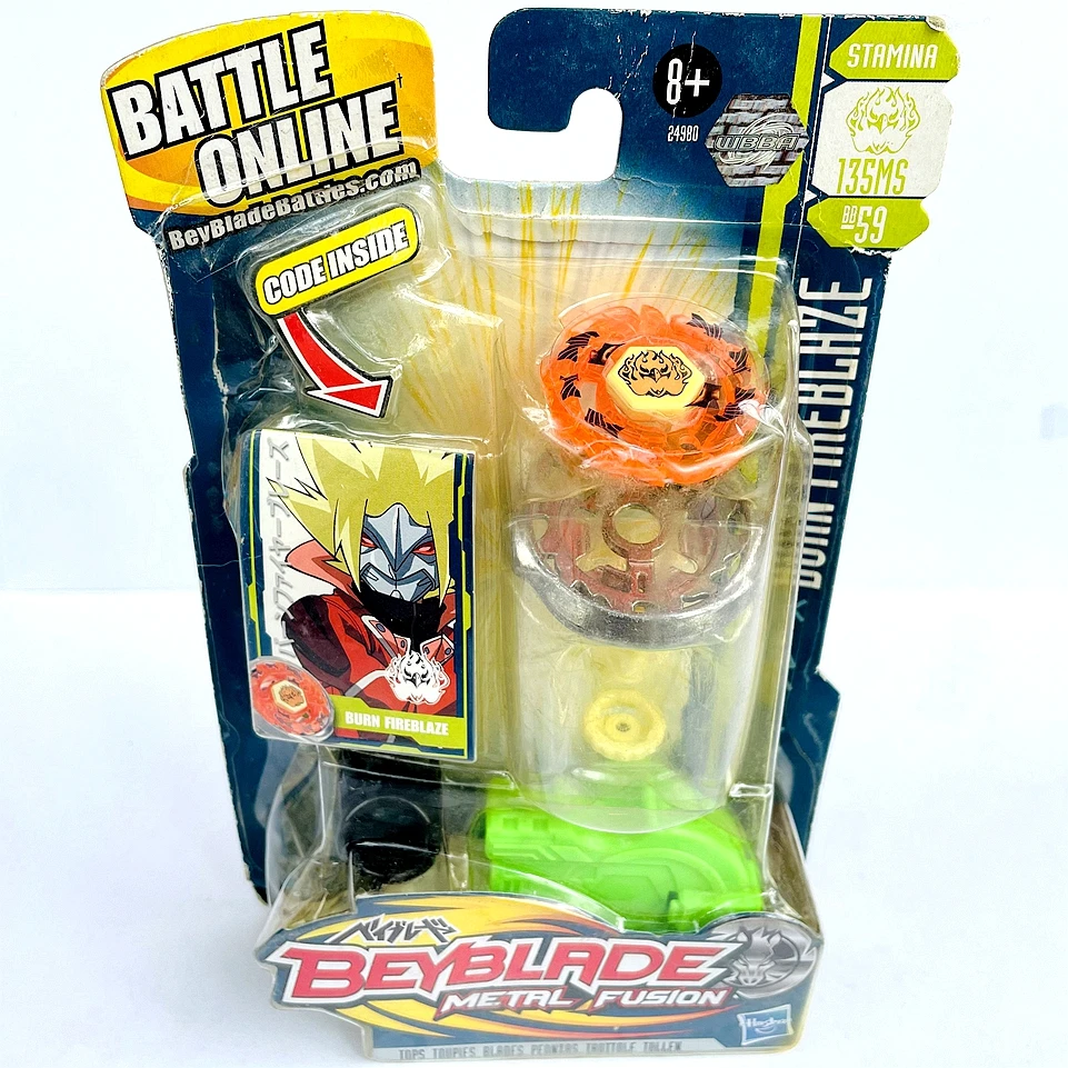 

Original BEYBLADE BB59 HAS-BRO RARE Metal Fusion Burn Fireblaze Masters Fury 4D,BEYBLADE BB-59 IN STOCK Limited Rare