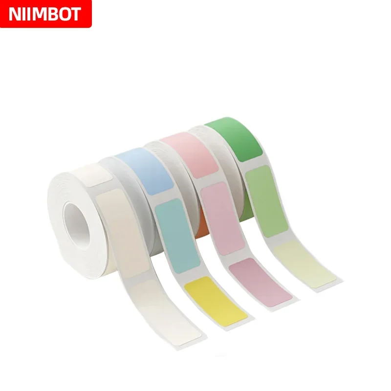 NIIMBOT-etiqueta adhesiva sensible al calor, D11/D110/D101, almacenamiento en el hogar, oficina, Color, impermeable