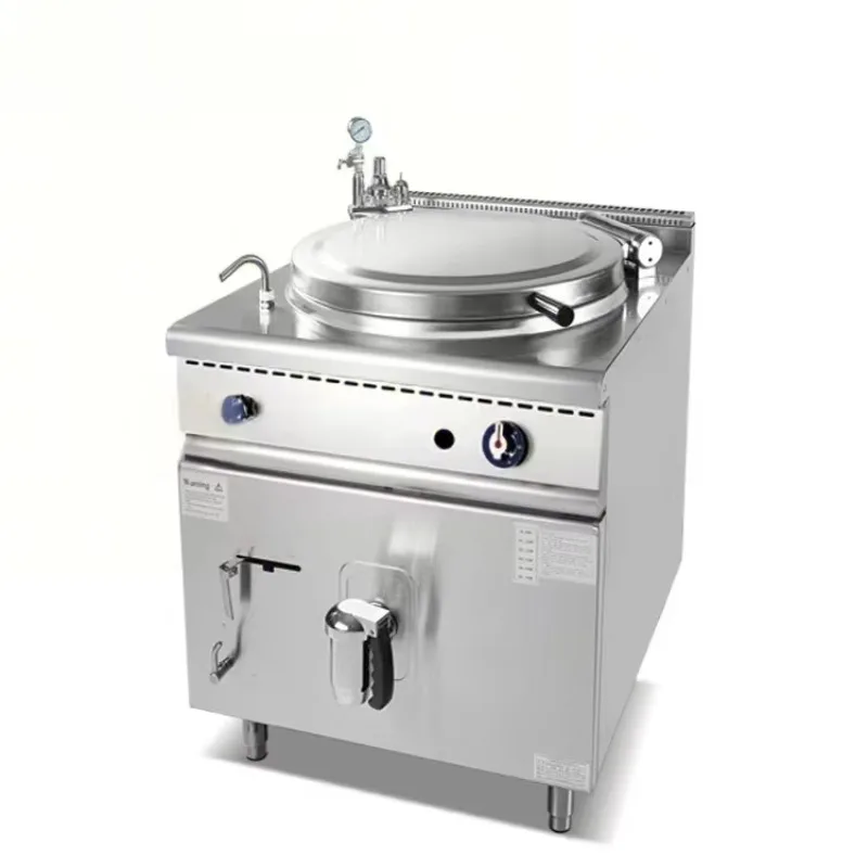 100 liters gas jacket cooking pot for cooking equipment
