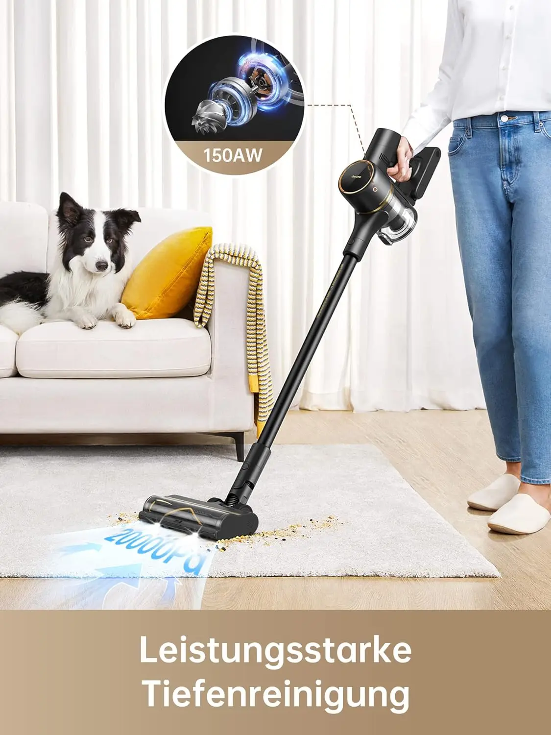 cleaner 150aw ho dreame R10 Pro Cordless dreame vacuum cleaner Running Time Lled lights power Ideal for Home 무선 진공 청소기