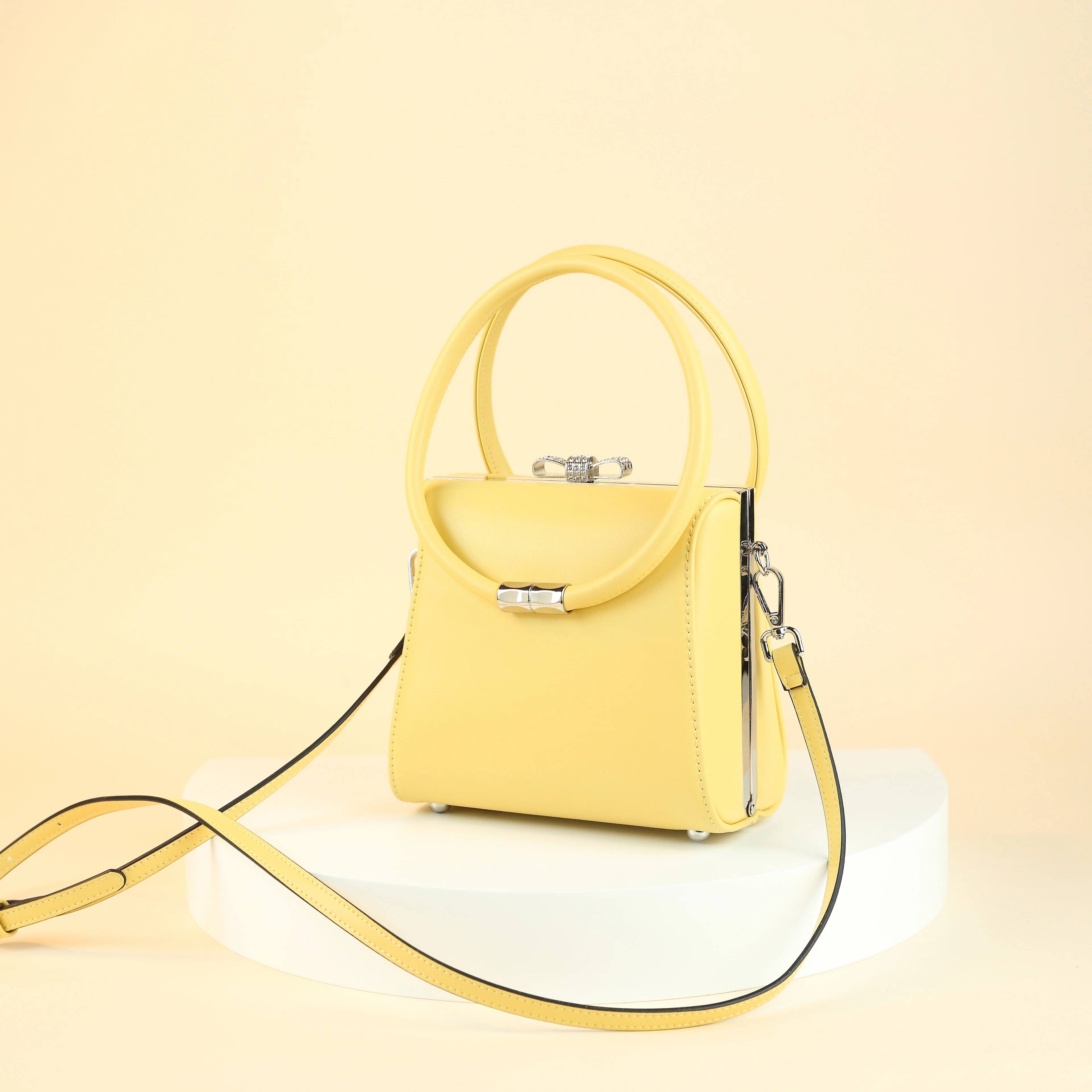 

Модная и минималистичная однотонная женская сумка, мини-сумка через плечо со съемными лямками для женщин