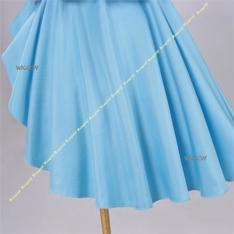 ¡Ama vive! Disfraces de Cosplay, vestido azul para niñas, bonito lazo, cinturón, guante, accesorio, pantalones cortos Aqours, adorno para piernas, Navidad y Halloween