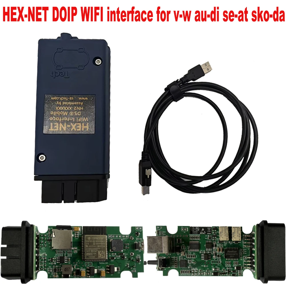 DOIP HEX NET V2 WIFI Interface Unlimited for Diagnostic Scanner Analyzer Car Code Reader OBD 2 Scanner Diagnostic Coding Tool
