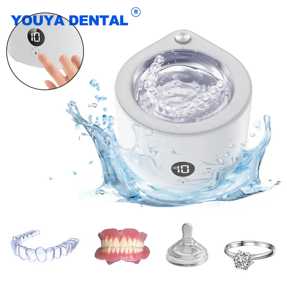 Limpiador ultrasónico para retenedores de dentaduras postizas, retenedor alineador de dientes, limpieza, protector bucal, alineador, limpieza de joyas, baño