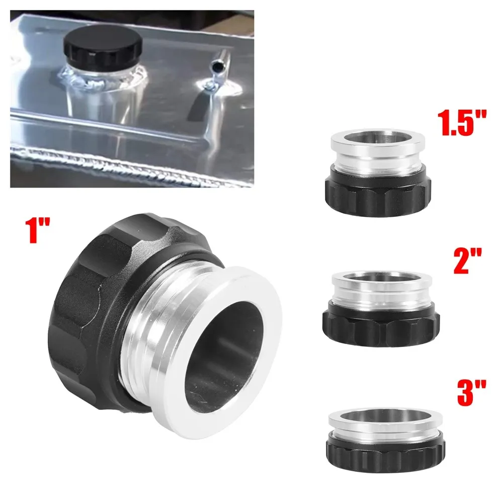 OD 1 "/1.5"/2 "/3" Öl Kraftstoff Wasser Tank Reservoir Kappe Aluminium Legierung kühlmittel Kühler Weld Auf Füllstoff Neck Kappen – Detail 1