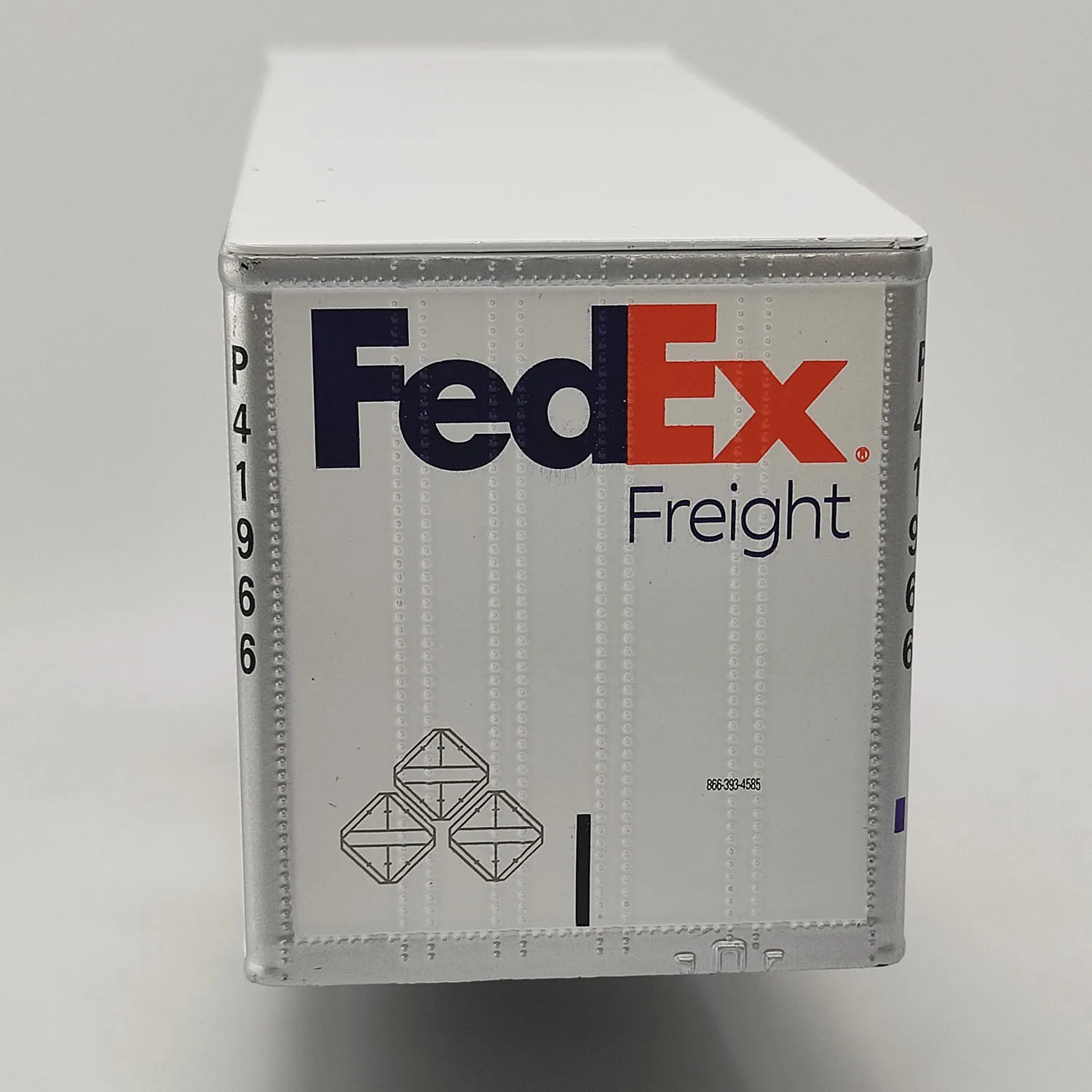 Diecast DM 1/50 Scale Fedex Express Container Unsupported Foot Alloy  Car Model Collectible Toy Gift Souvenir Display Ornament