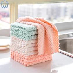 Paños de vellón Coral superabsorbentes, trapo de limpieza de platos de cocina, toallas, Trapos de ,limpieza del hogar,paños de cocina,trapos de cocina,limpieza cocina,toalla de secado rápido,limpieza baños