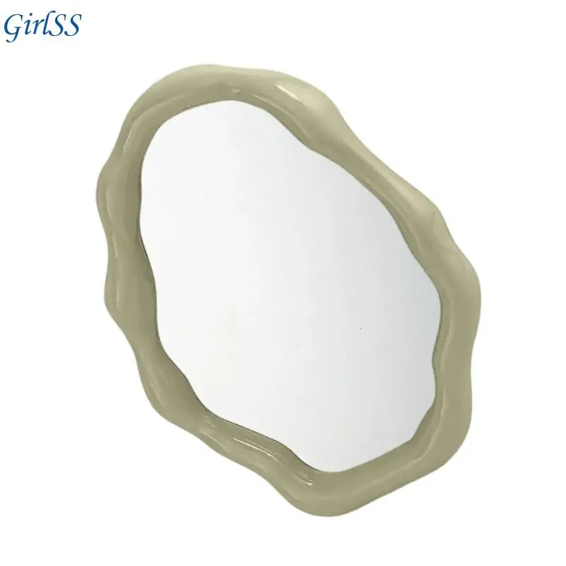 Vanity Makeup Mirror,Portable Folding Mirror with Stand Travel Make Up Mirror T4MB