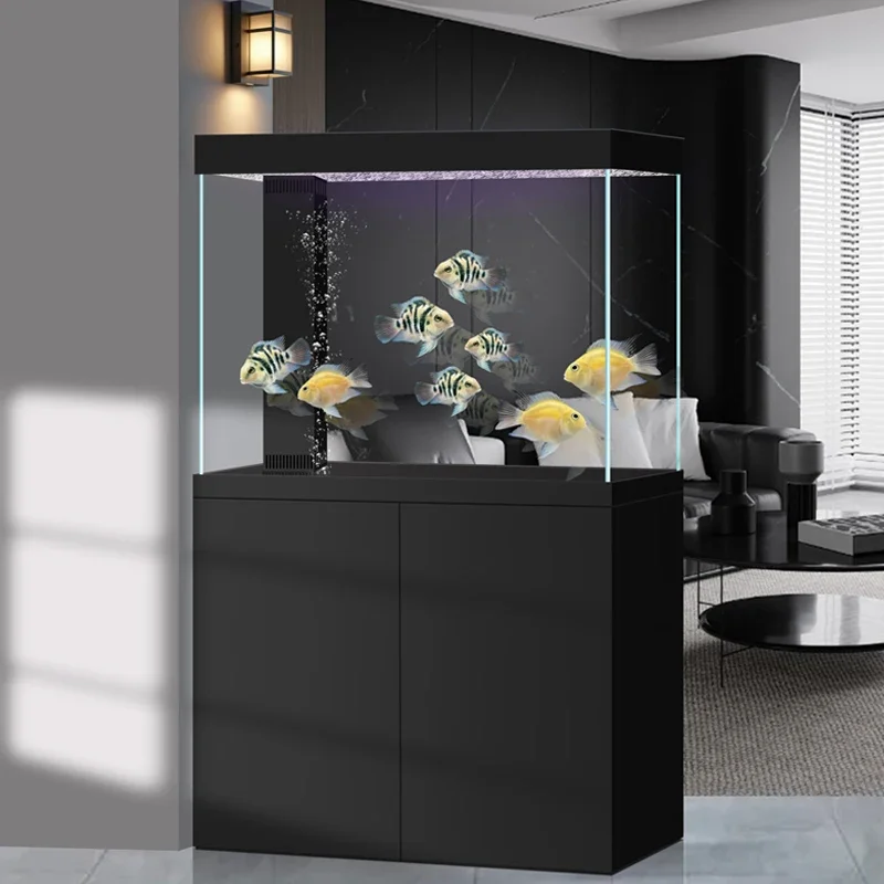Coofull Transparent Glass Commercial Koi Arowana Fish Tank Aquarium