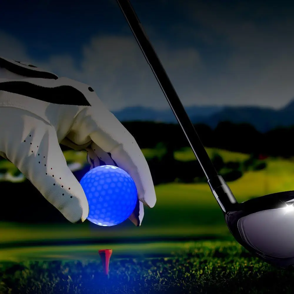 

Golf luminous ball, LED three-layer flashing ball for night use