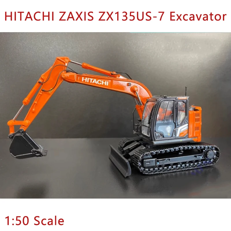 Diecast 1:50 Scale HITACHI ZAXIS ZX135US-7 Excavator Alloy Car