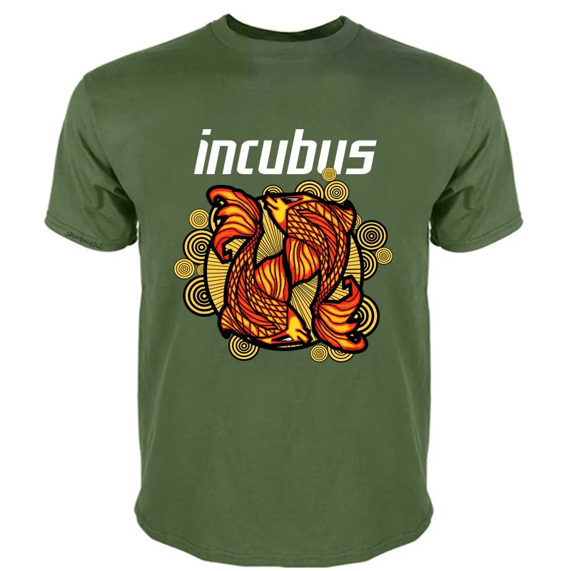 Men summer t-shirt funny print short sleeve INCUBUS Shirt TOUR Inspired Design Street Wear Unisex fashion T-Shirt male top tees