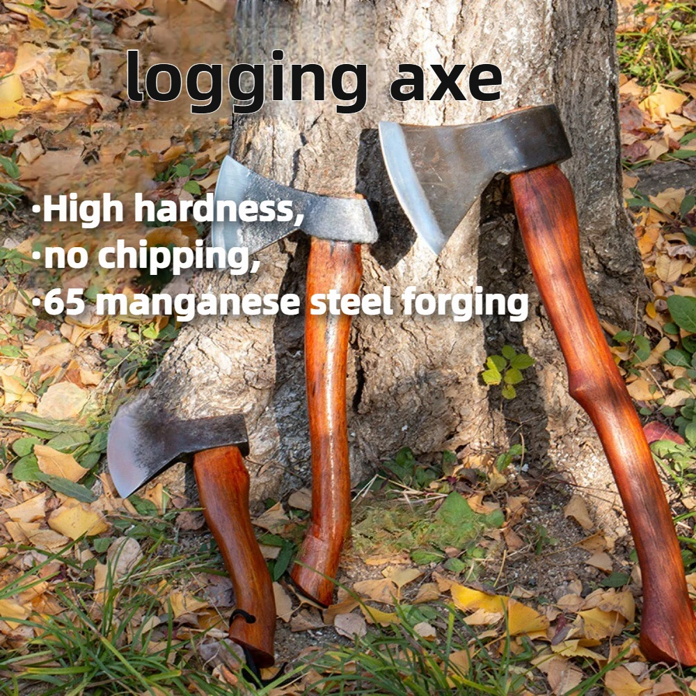 Fire Axe Sharp Split Wood Logging Professional Field Camping Equipment Multi-functional Self-defense Axes Portable Hand Tools