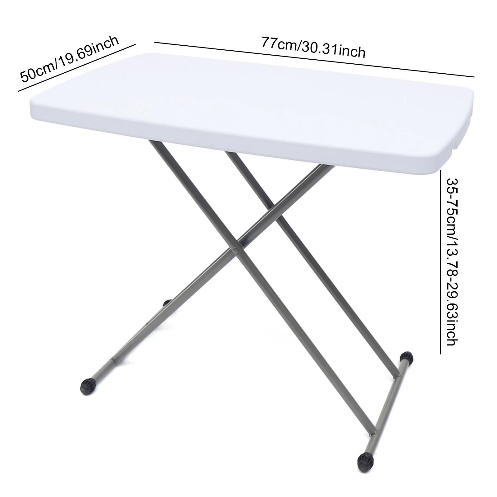 Liftable Folding Table Portable Height-Adjustable Table Laptop Table Indoor End Table For Camping And Backyard Party