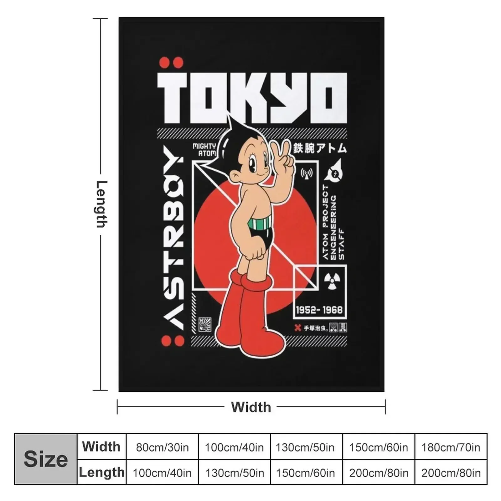 The mighty Atom Throw Blanket Shaggy Personalized Gift Extra Large Throw Soft Beds bed plaid Picnic Blankets
