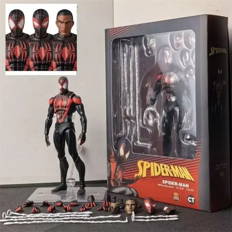 2026 CT Toys Maf 092 Miles Morales Spider-Man Action Figure - نموذج مجموعة Ultimate Spider-Man PVC