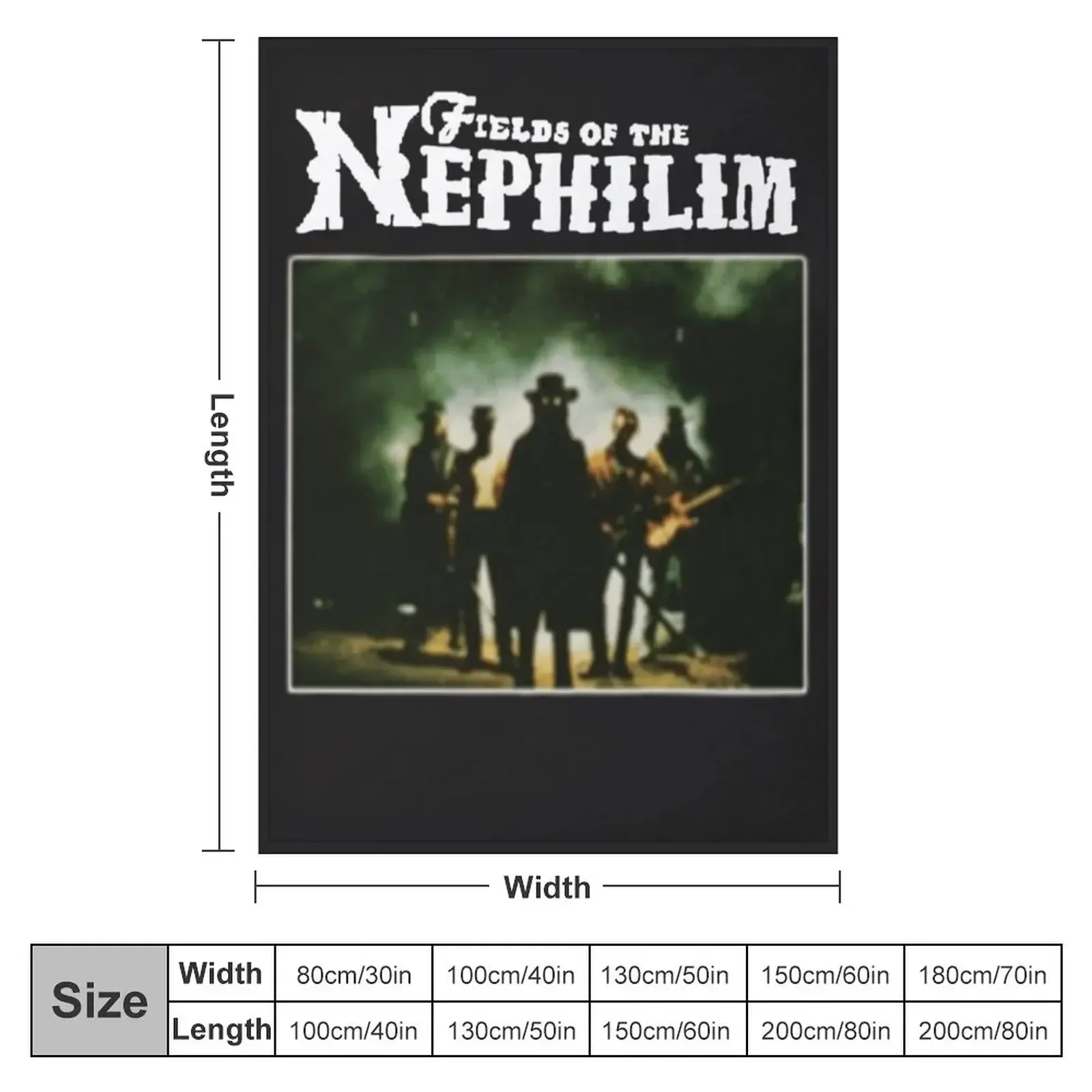 Myever Fields Of The Nephilim Shirt For Man For Women Handmade Customize Essential Throw Blanket cosplay anime Heavy Blankets