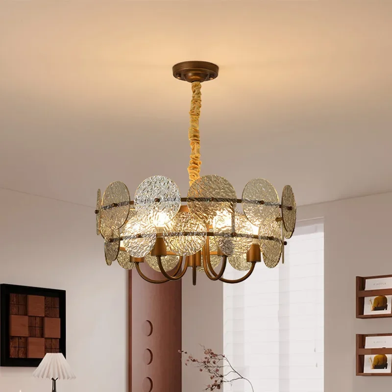 

TINNY Contemporary Restaurant Pendant Lamp French Retro Bedroom Study Villa Hotel Rooms Bar Counter Cafe Aisle Light
