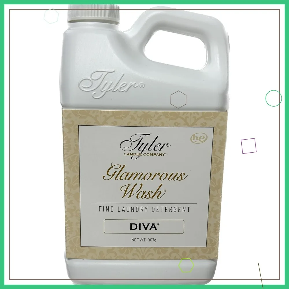 

Glam Wash Laundry Detergent, Diva 907g Liquid, 32 FL Oz HE Safe for Efficient Cleaning